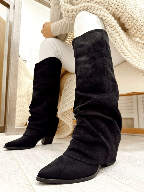 Women boots F776 - BLACK