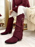 Damen Stiefel F894 - WEINROT