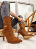 Women half boots F536 - CAMEL