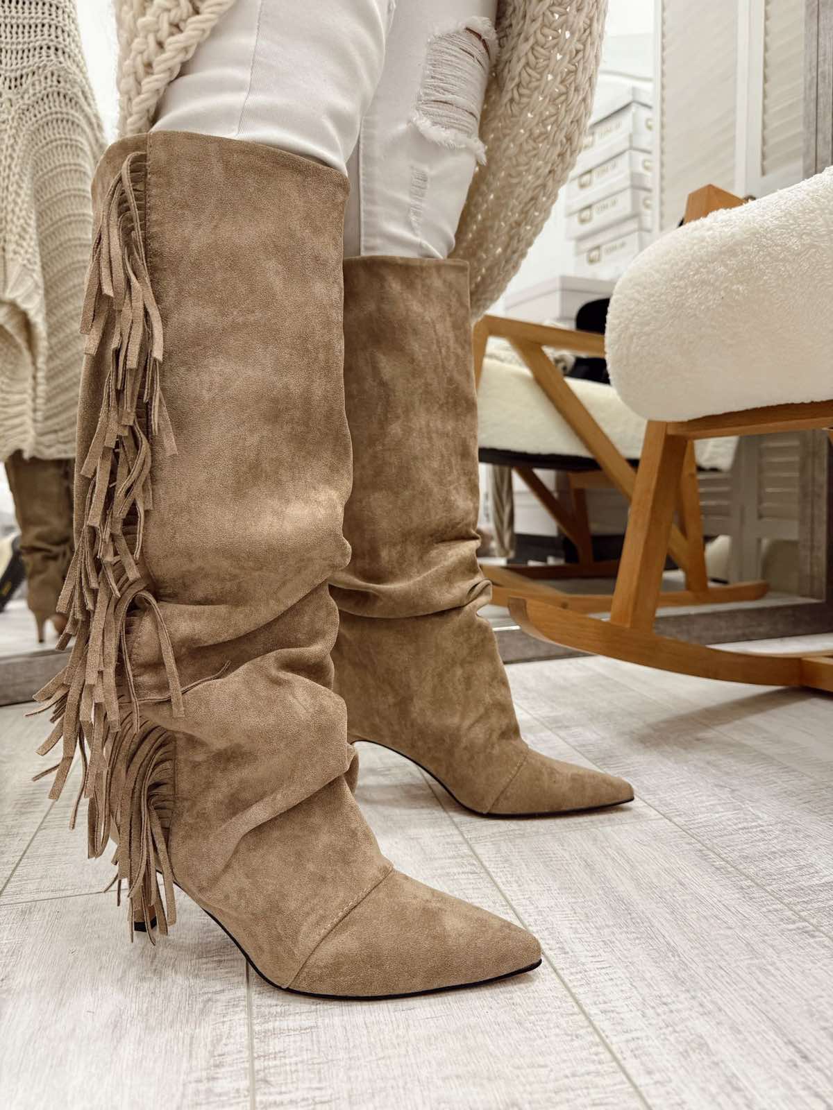 Damenstiefel F901 - BEIGE