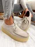 Leather shoes & flats F671 - LIGHT BEIGE