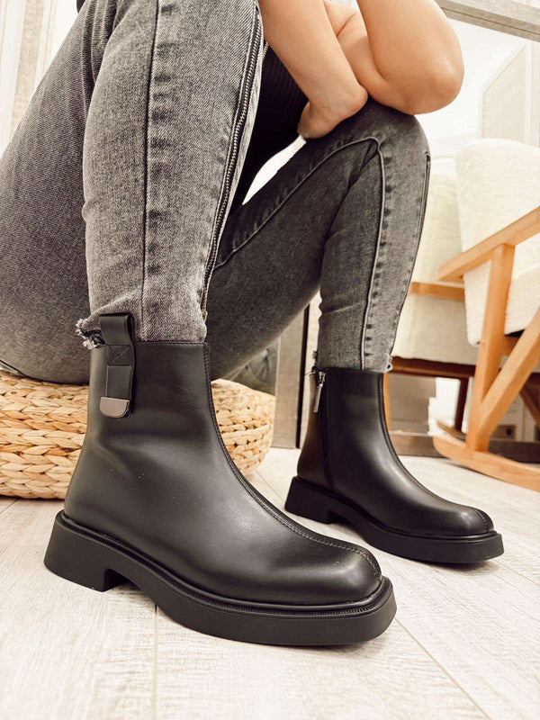 Women half boots F550 - BLACK
