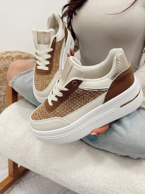 Women sneakers G037 - BEIGE