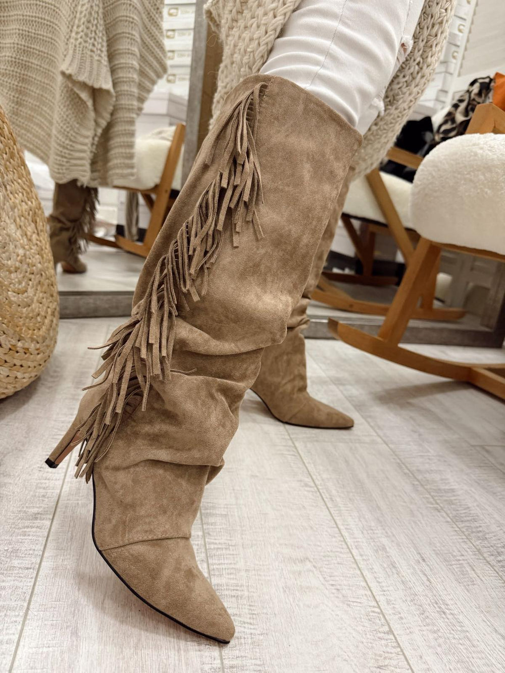 Damenstiefel F901 - BEIGE