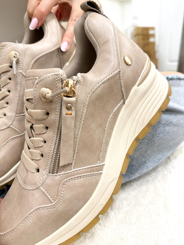Women sneakers F992 - BEIGE