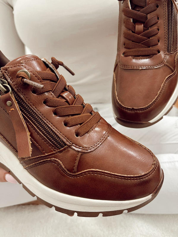 Women sneakers F992 - CAMEL