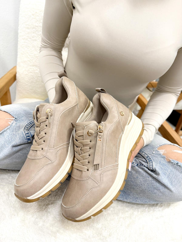 Women sneakers F992 - BEIGE