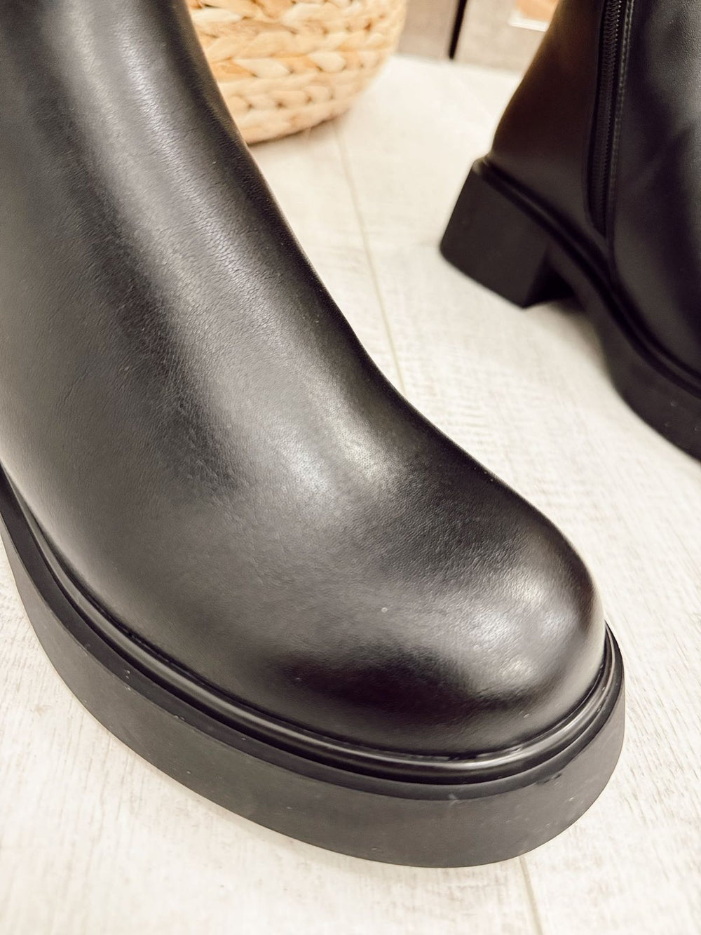 Damen-Halbstiefel F497 - SCHWARZ