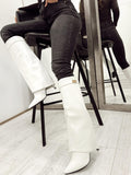 Women boots F788 - WHITE