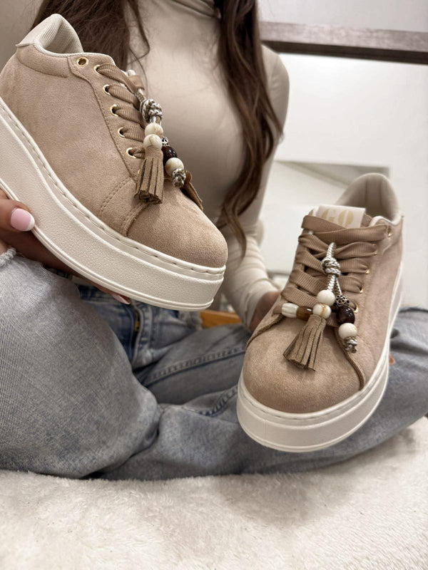 Women sneakers G036 - BEIGE