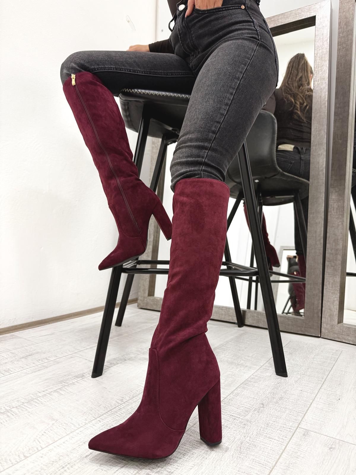 Damenstiefel F790 – WEINROT