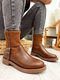 Women half boots F549 - CAMEL