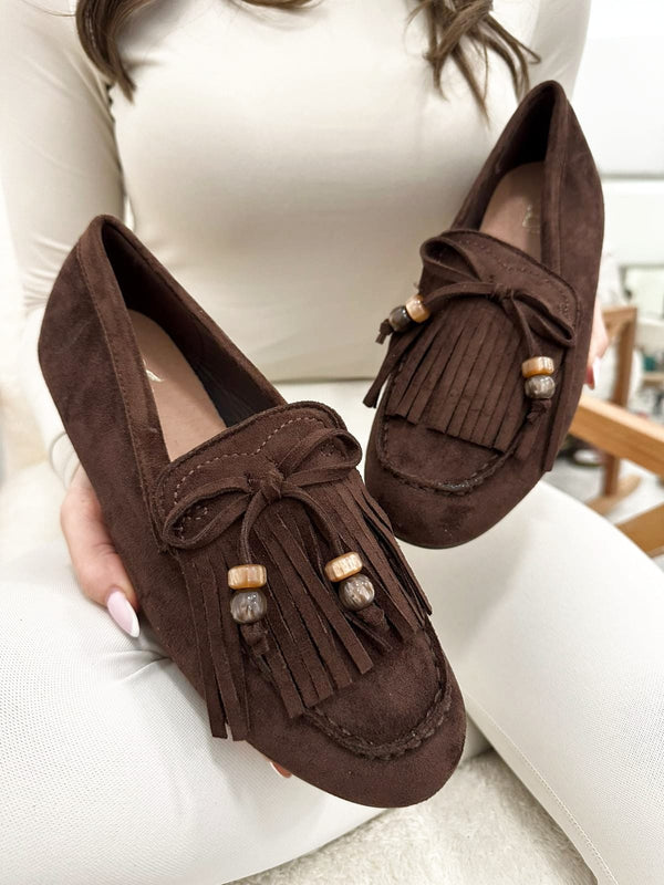 Women flats G020 - BROWN