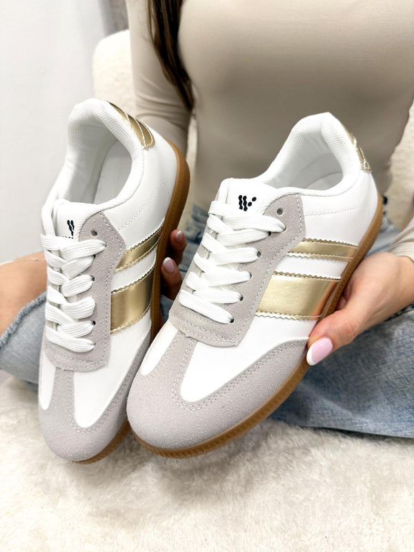 Women sneakers F996 - WHITE