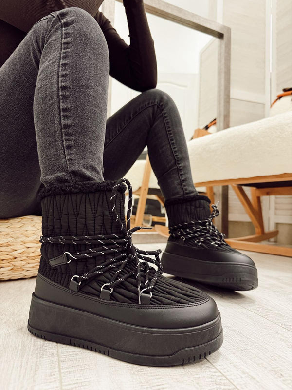 Comfy Boots F915 - BLACK