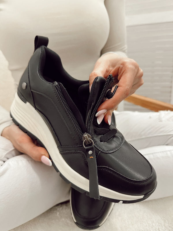 Women sneakers F992 - BLACK