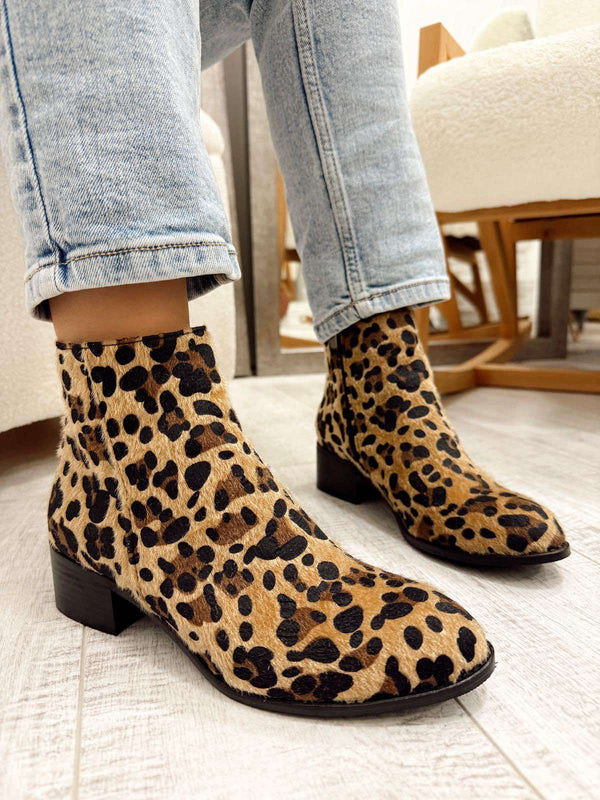 Women half boots F774 - LEOPARD