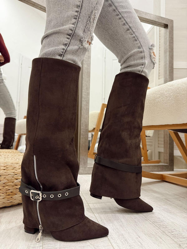 Women boots F902 - BROWN