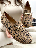 Pantofi plați de damă G019 - LEOPARD