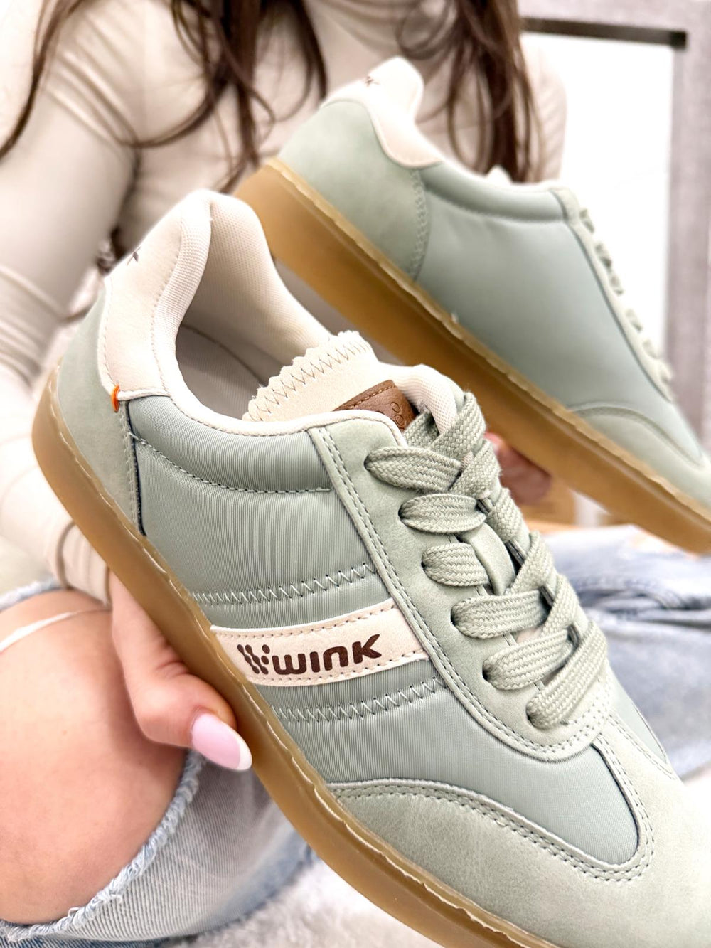 Women sneakers F995 - GREEN