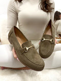 Women flats G019 - DARK GREEN