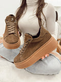 Ledersneaker G043 - BRAUN