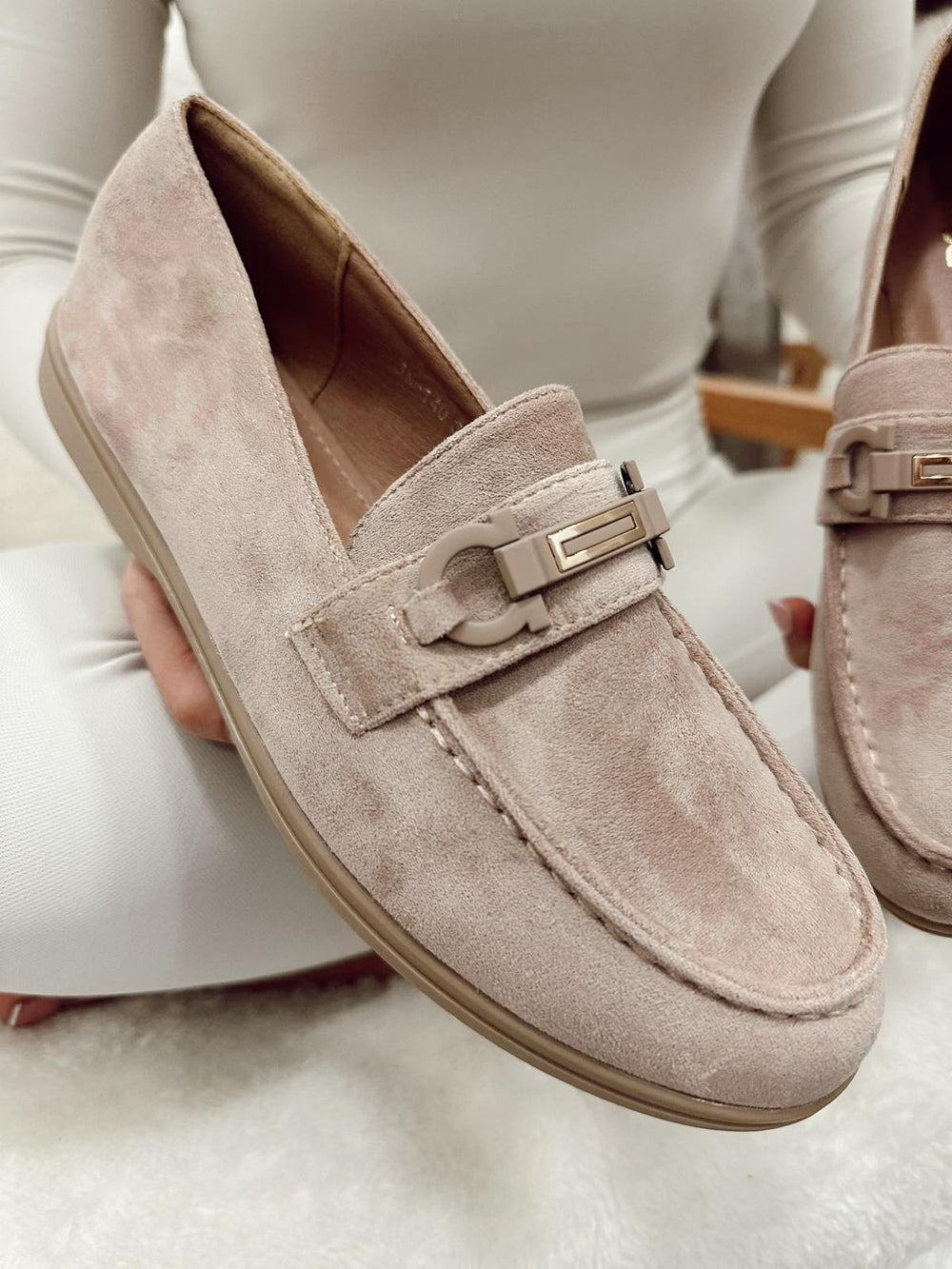 Damen-Ballerinas G013 - BEIGE