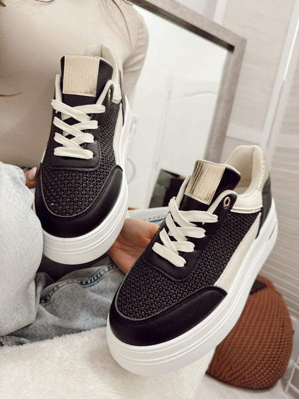 Damensneaker G037 - SCHWARZ