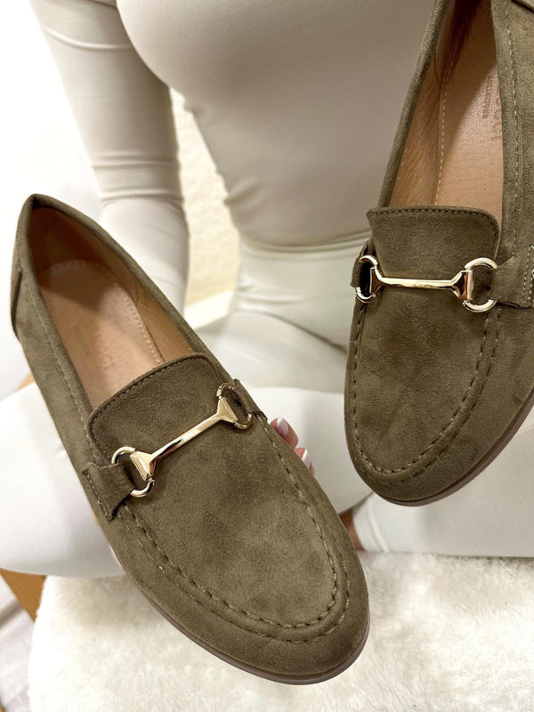 Women flats G019 - DARK GREEN