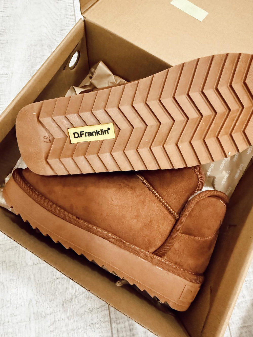 Comfy Boots F983 - D.FRANKLIN LOW BASIC WASSERABWEISEND CAMEL