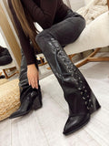 Women boots F903 - BLACK