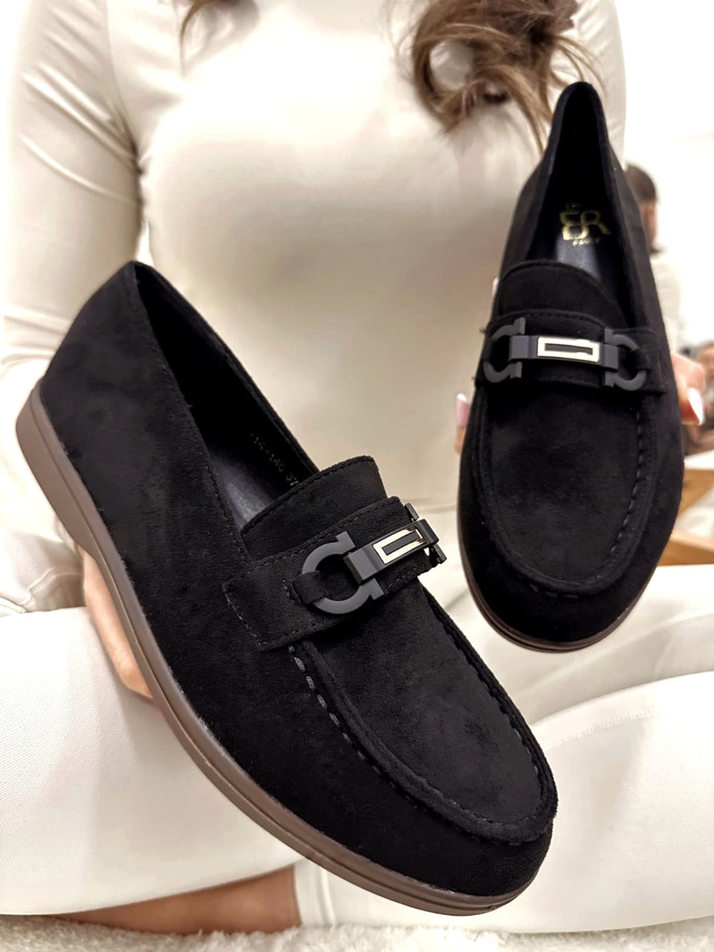 Women flats G013 - BLACK