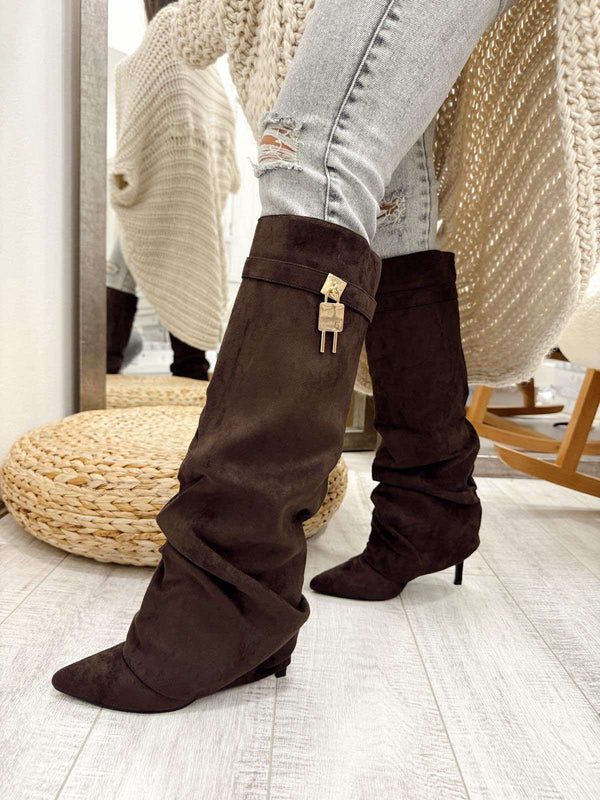 Women boots F941 - BROWN