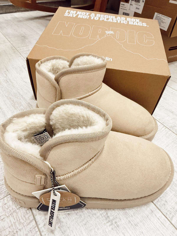 Comfy Boots F983 - D.FRANKLIN LOW BASIC WATER REPELLENT BEIGE
