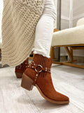 Women half boots F895 - CAMEL