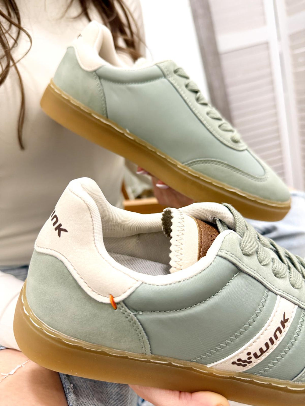 Women sneakers F995 - GREEN
