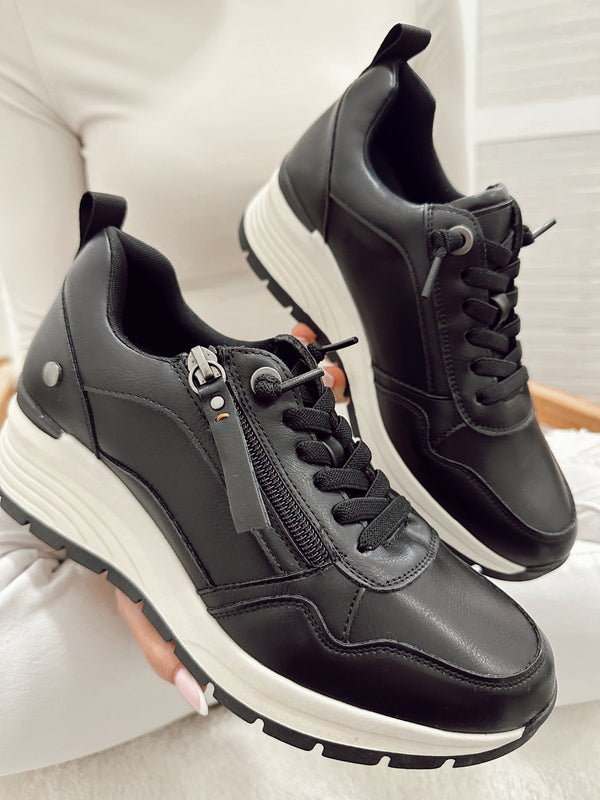 Women sneakers F992 - BLACK