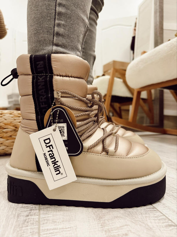 Women snowboots F985 - D. FRANKLIN NORDIC BOMB V.2 BEIGE