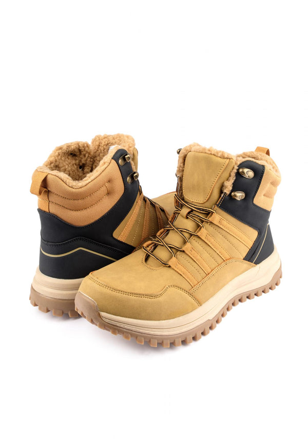 MEN'S WINTER SHOES D497 - CAMEL