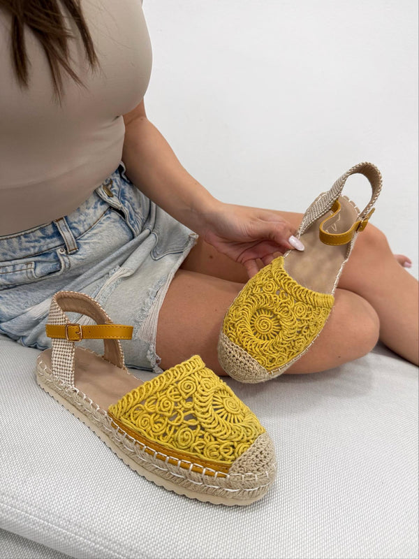 Women flats F192 - YELLOW