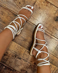 Damensandalen E434 - WEISS
