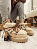 Comfy Boots F989 - BEIGE - NORDIC FUR D.FRANKLIN