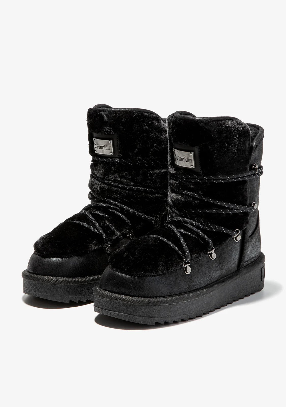 Comfy Boots F987 -  D.FRANKLIN NORDIC TRK FUR BLACK - BLACK
