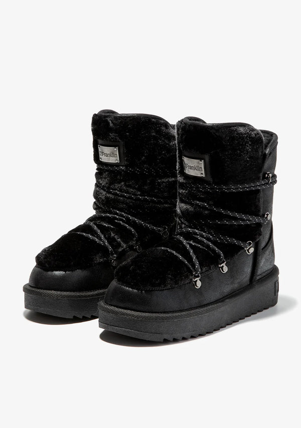 Comfy Boots F987 -  D.FRANKLIN NORDIC TRK FUR BLACK - BLACK