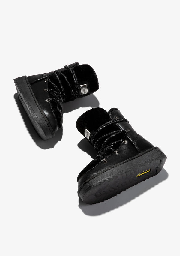 Comfy Boots F987 -  D.FRANKLIN NORDIC TRK FUR BLACK - BLACK
