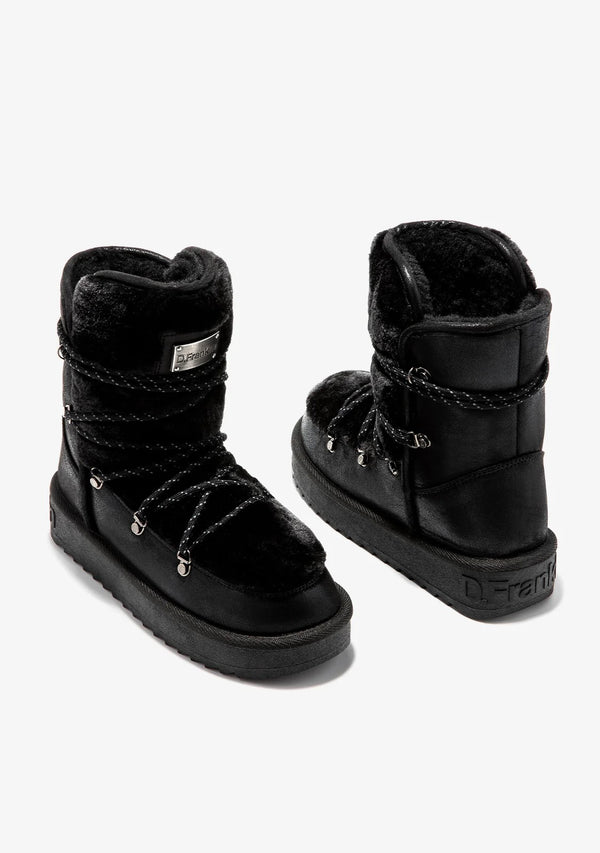 Comfy Boots F987 -  D.FRANKLIN NORDIC TRK FUR BLACK - BLACK