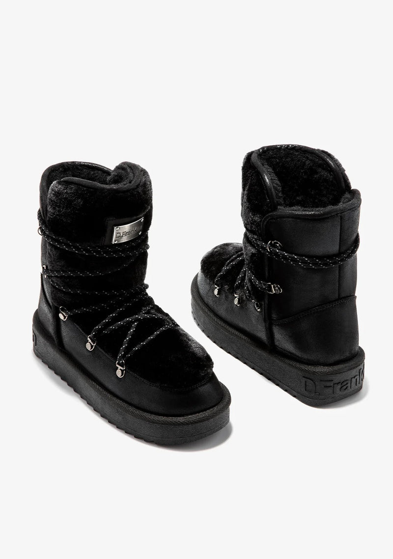 Comfy Boots F987 -  D.FRANKLIN NORDIC TRK FUR BLACK - BLACK