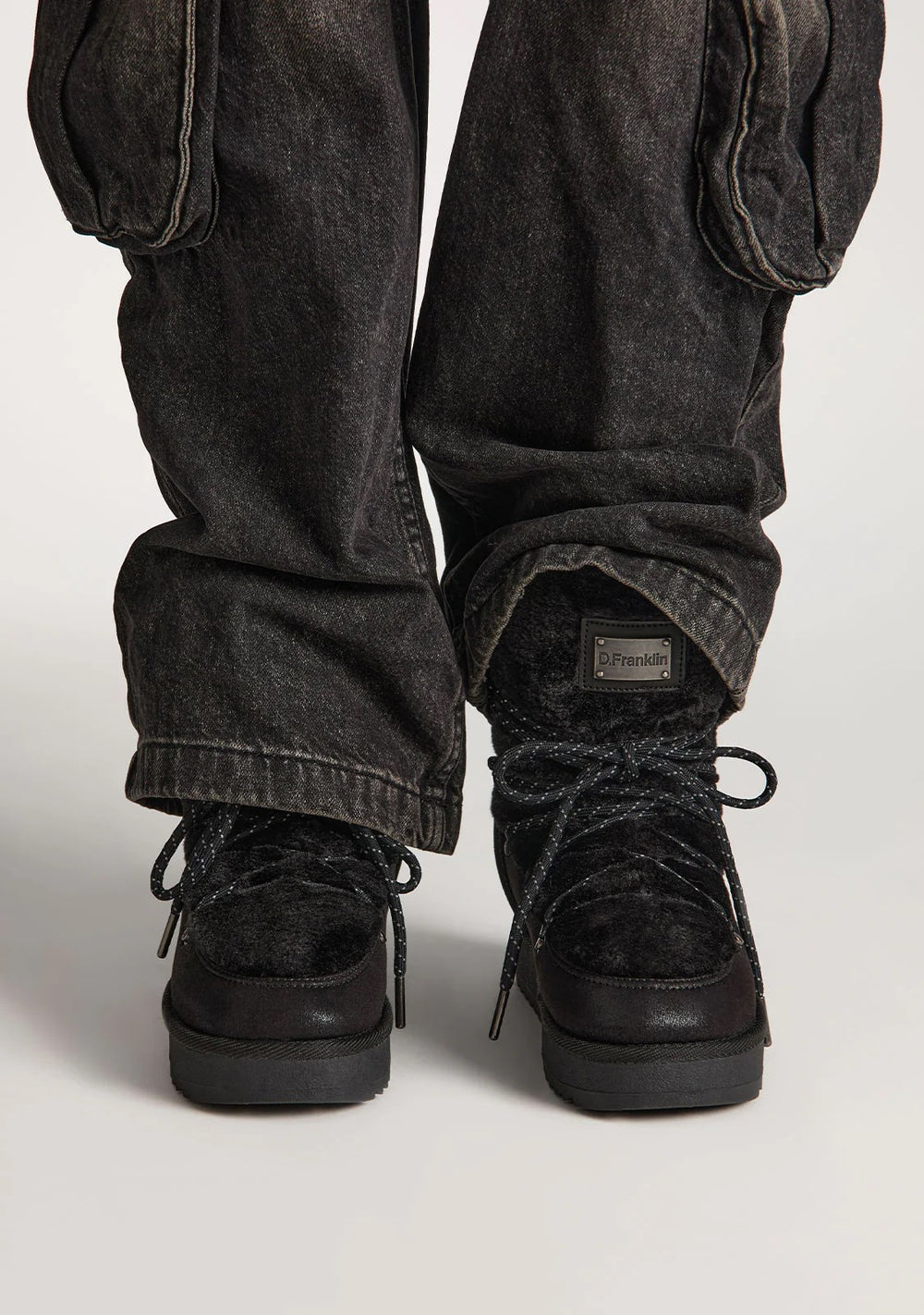 Comfy Boots F987 -  D.FRANKLIN NORDIC TRK FUR BLACK - BLACK