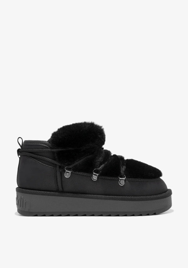 Comfy Boots F989 - D.FRANKLIN NORDIC FUR - BLACK