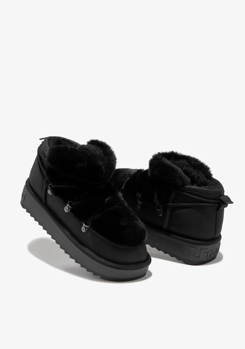 Comfy Boots F989 - D.FRANKLIN NORDIC FUR - BLACK